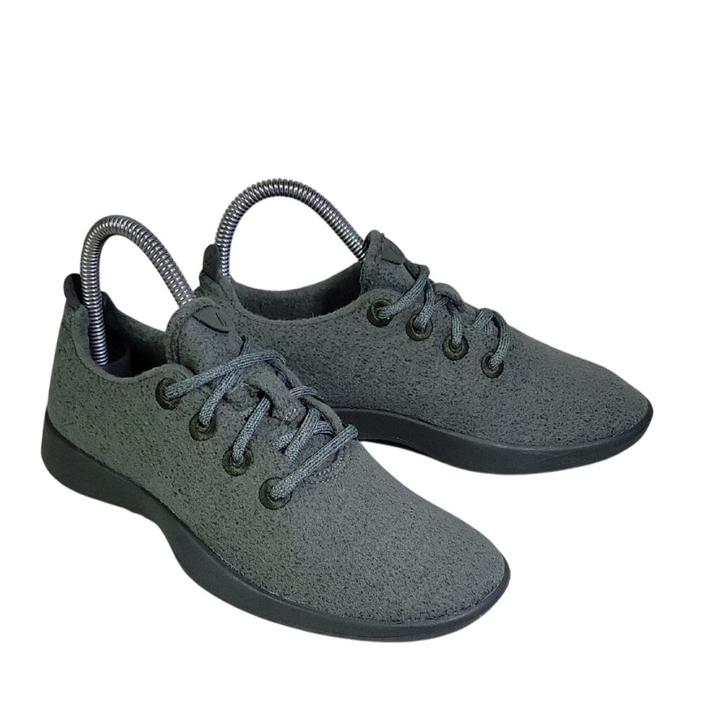 Allbirds Wool Runners Merino Green Sneakers Womens Size 7